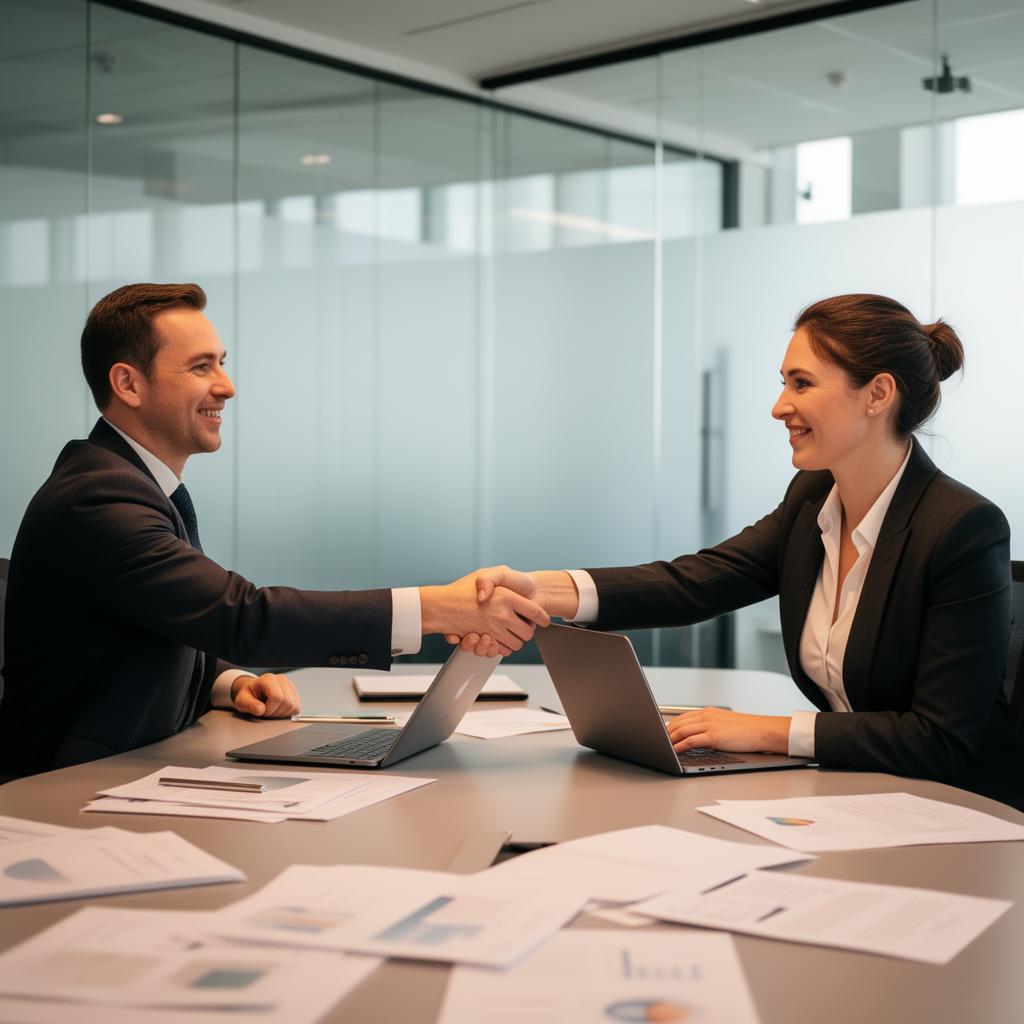 Global business partnership representing Tevila Trading's cross-continental technology advisory